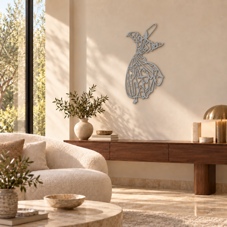 Whirling Dervish Wall Art 3D Metal