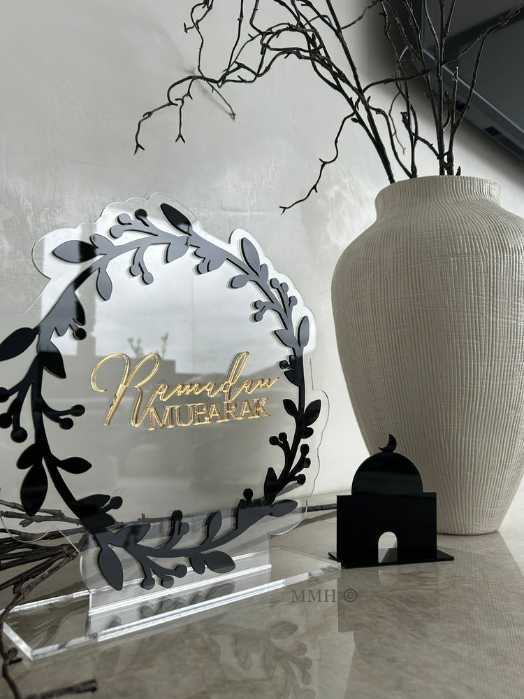 Ramadan Mubarak / Eid Mubarak Floral wreath