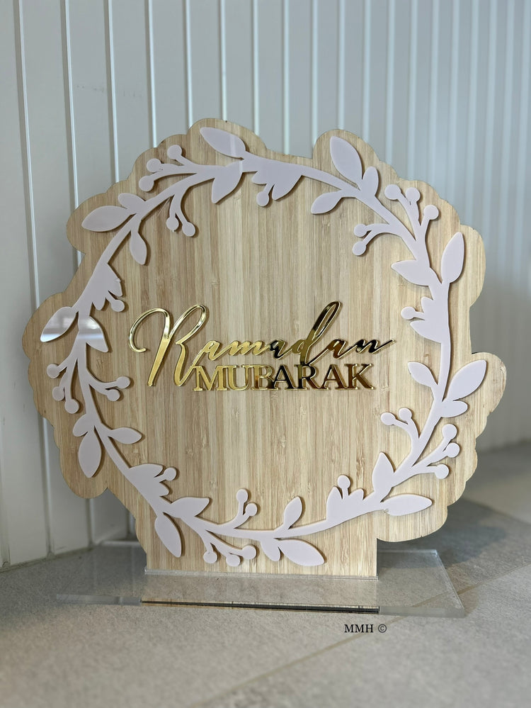 Ramadan Mubarak / Eid Mubarak Floral wreath