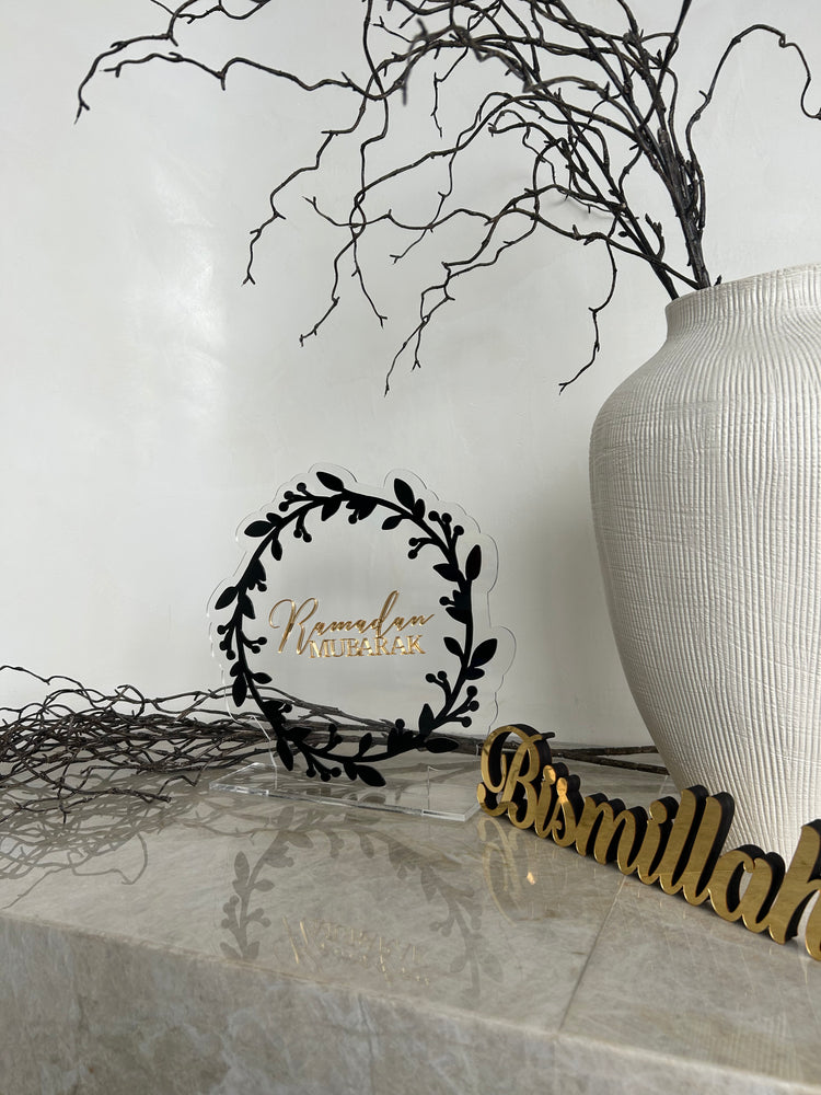 Ramadan Mubarak / Eid Mubarak Floral wreath