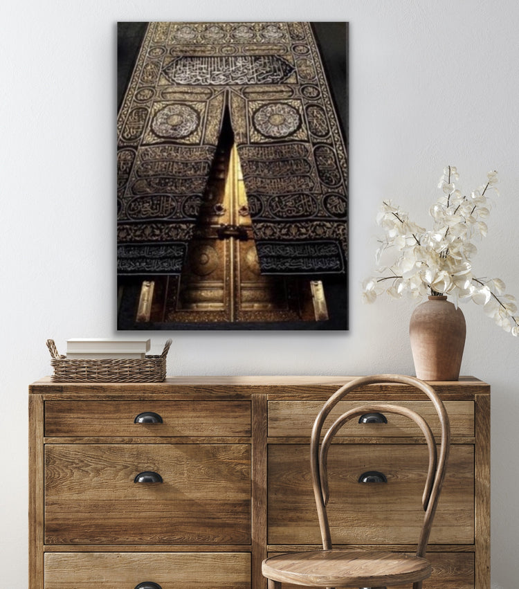 The Door of Kaa’ba Canvas - Kaaba Canvas | Kaaba Artwork - كعبة Canvas