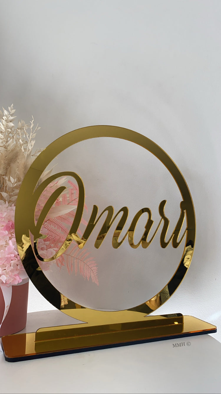 Acrylic Free Standing Name