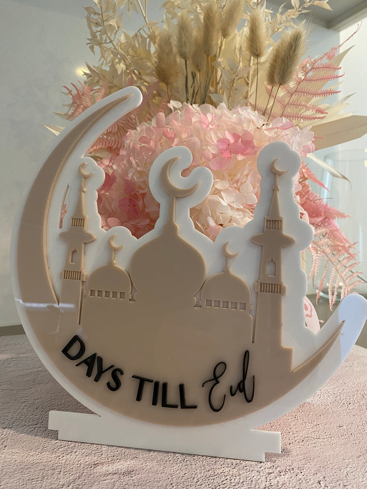 Countdown Til Eid Masjid Crescent Ramadan Decor