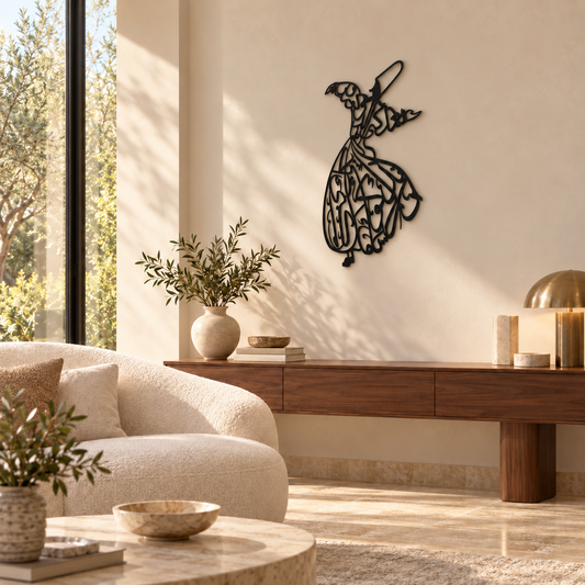 Whirling Dervish Wall Art 3D Metal