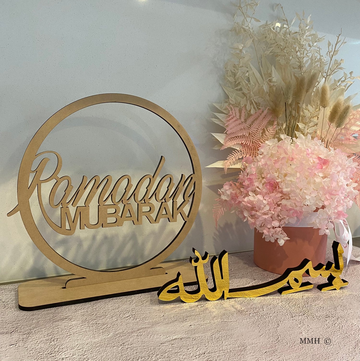 Metal Freestanding Ramadan Moon Decor, Ramadan Decoration for Home