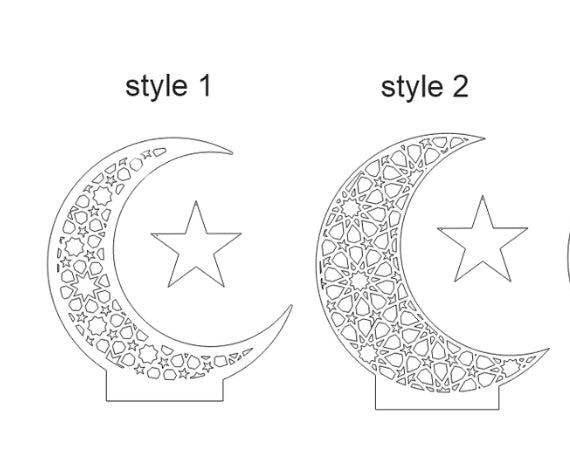 Moon Crescent Ramadan Decor