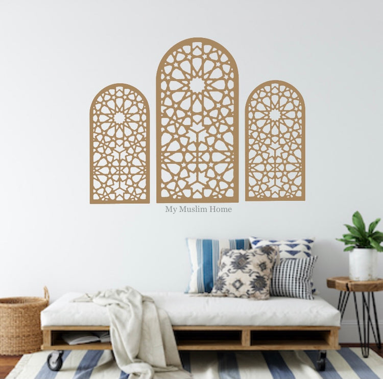 Moroccan Islamic inspired Arches - OPTION 1 Wooden