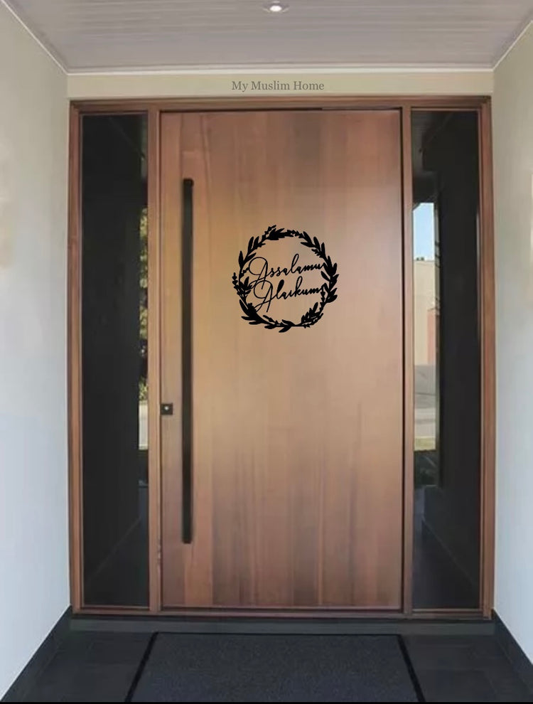 Assalamu Alaikum Door Wreath - Wooden