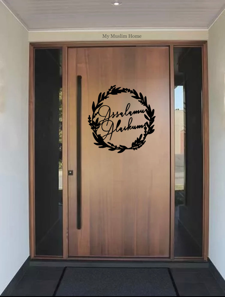 Assalamu Alaikum Door Wreath - Wooden